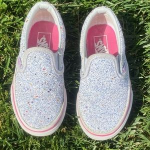 Vans Toddler Classic Slip On with Glitter Stars